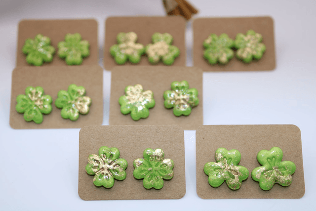 Celtic shamrock earrings